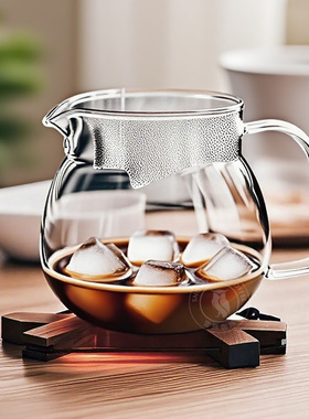 雪昂咖啡分享壶 泡泡糖玻璃壶美式手冲滴滤咖啡壶手冲咖啡品鉴壶