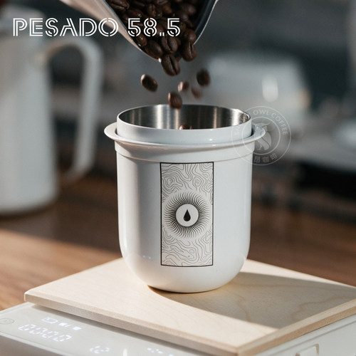 澳洲PESADO品牌咖啡称豆量杯闻香杯 磨豆机接粉杯/器58mm手柄通用