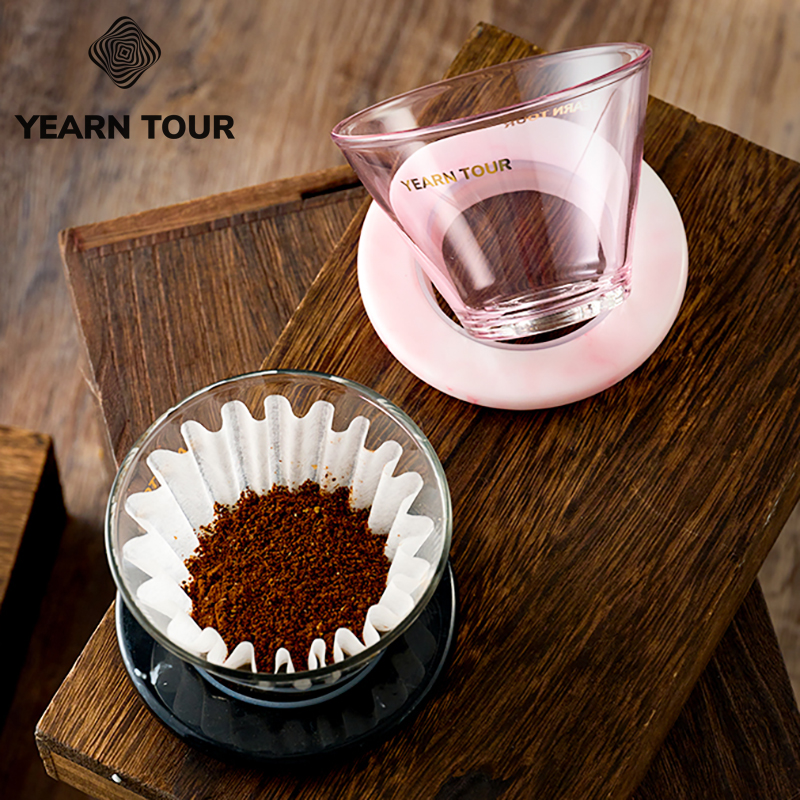 Brewista&YearnTour艺途联名中子星玻璃咖啡滤杯 155篮型蛋糕滤杯