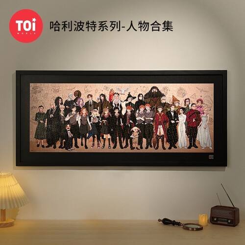 TOI图益潮玩哈利波特拼图1000片成人减压解闷高难度玩具人物合集