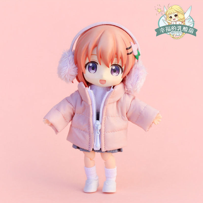 韩国娃衣 OB11外套 NINIMAL短款羽绒服 拉链棉服 面包服冬装上衣
