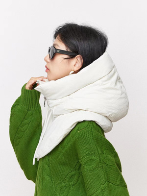 可拆卸帽子单买连帽羽绒服假领子头套男女百搭面罩冬季单独棉衣