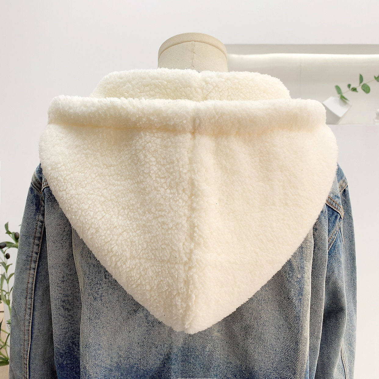 假帽子领连帽羽绒服帽加厚加大可拆卸单买假领子卫衣羊羔绒帽子