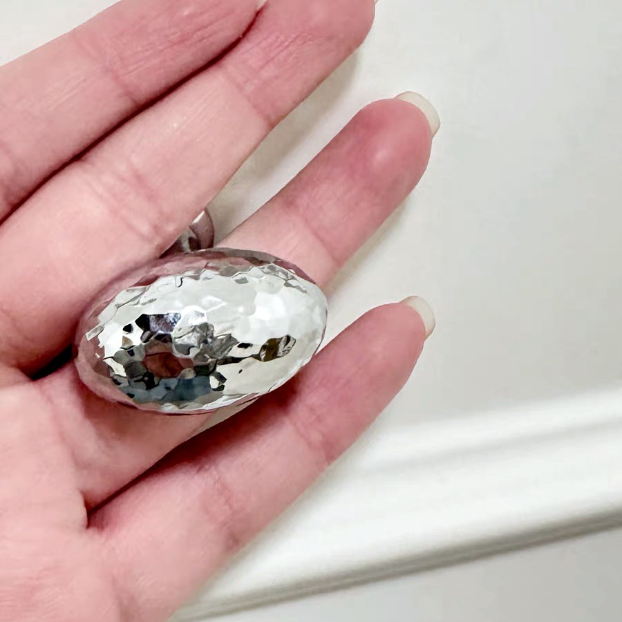 纯铜手工锤纹柜子门拉手