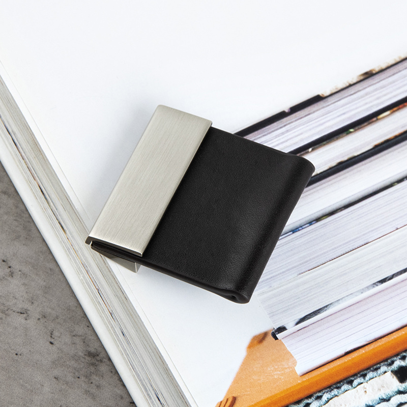 轻奢现代简约暗拉手单孔皮革真皮