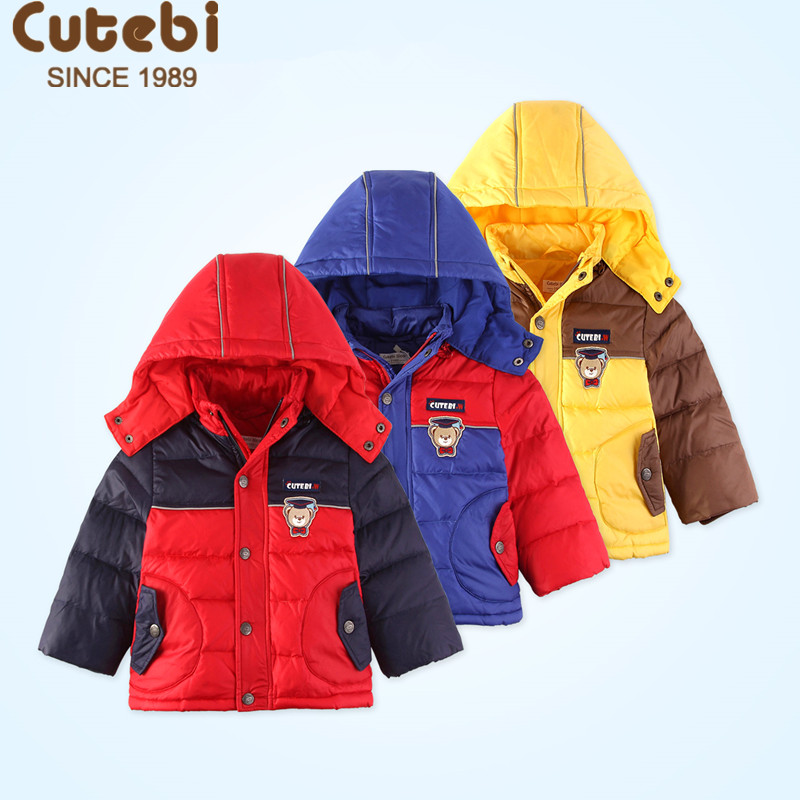 中长款连帽外套保暖儿童羽绒服