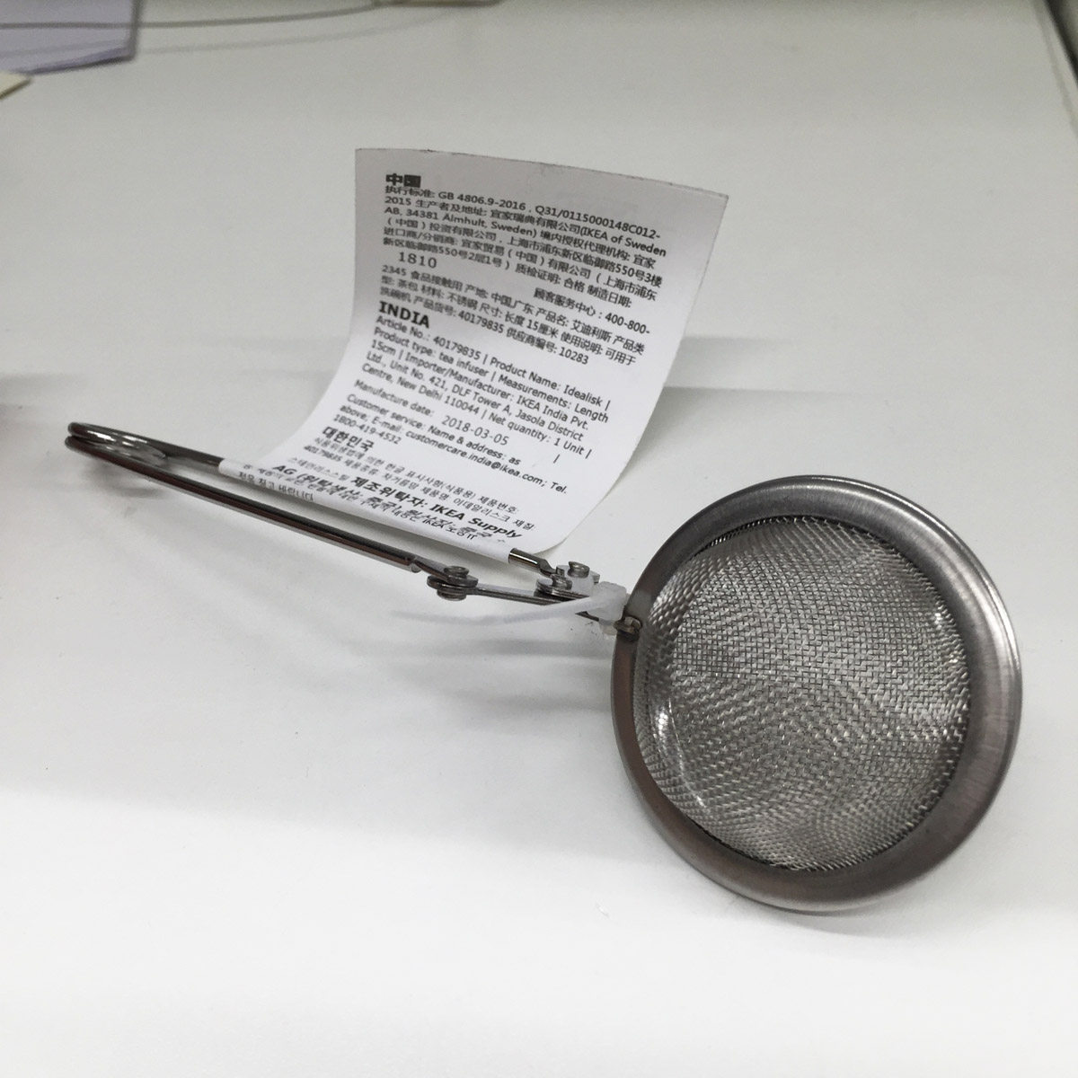 宜家茶包创意不锈钢茶漏茶滤泡茶匙茶网滤茶勺滤茶器茶叶过滤网袋