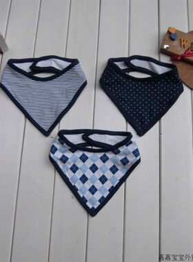 N I S S E N婴儿纯棉防水口水巾宝宝小围嘴围兜 婴幼儿用品