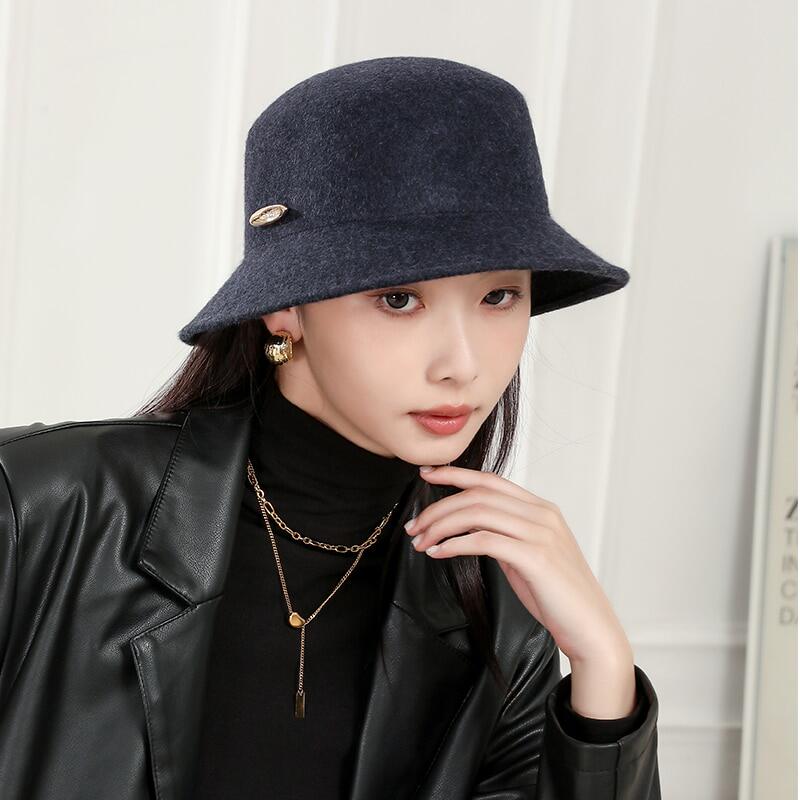 诗丹凯萨2026新款帽子女秋冬季时尚小礼帽女英伦出游渔夫帽女逛街