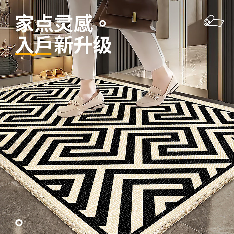 轻奢家用入户门地垫玄关进门地毯门口防滑耐脏脚垫门垫可定制尺寸,居家布艺,入户地垫,淘宝优惠券,粉丝福利购,淘宝优惠卷