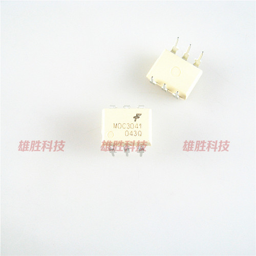 〖全新原装〗MOC3041 MOC3041M 直插6脚 双向可控硅驱动器IC 光耦