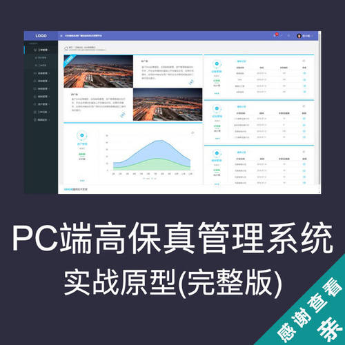 商场物业管理资产管理信息中心PC端管理系统实战Axure产品原型