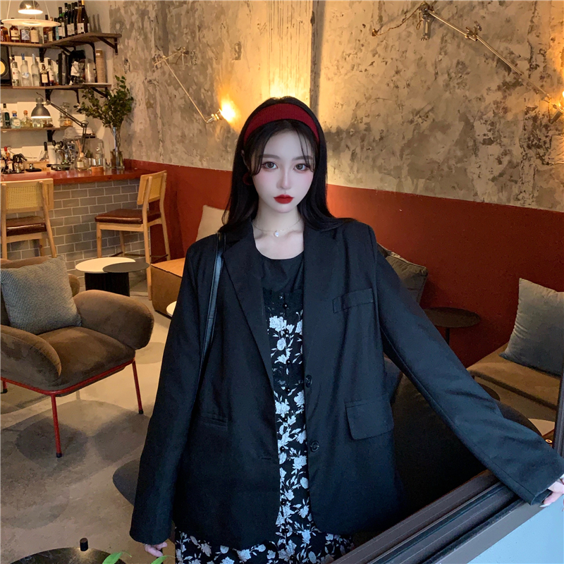 Real price floral dress long skirt suspender skirt + underlay shirt T-shirt + suit coat