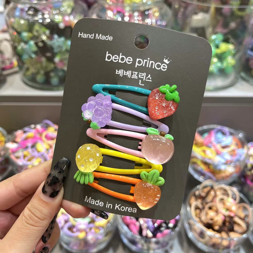 闪闪水果立体系列发卡bb夹组合