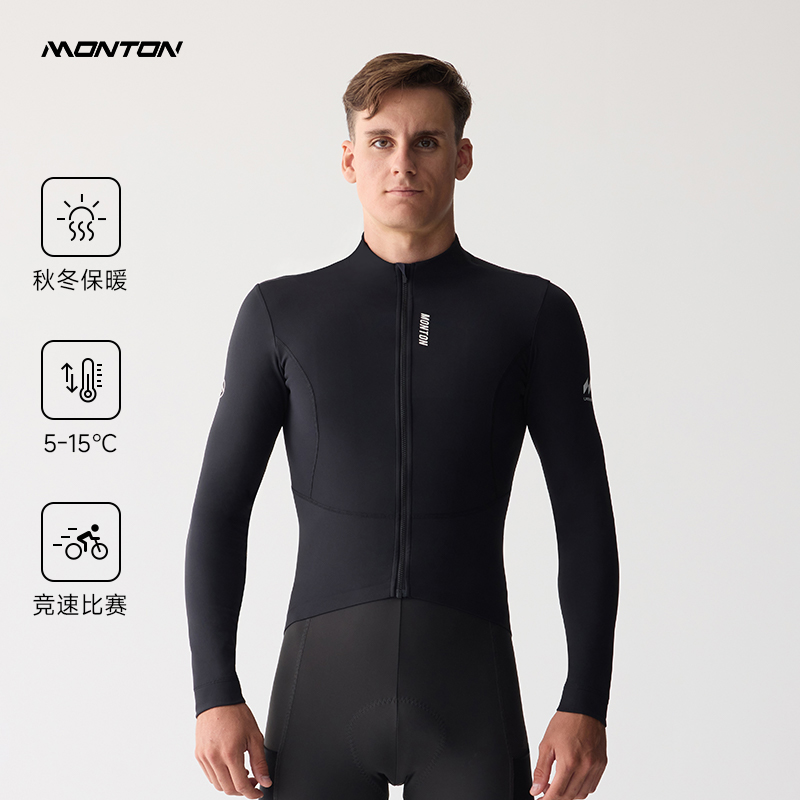 加绒骑行服秋冬季男款
