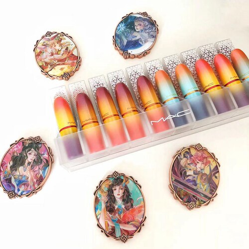 MAC魅可亚克力双层口红收纳盒