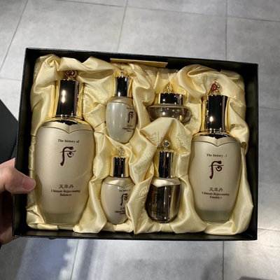 国内专柜正品后天率丹和率礼盒6件套328ml水乳套装紧致修护精华液