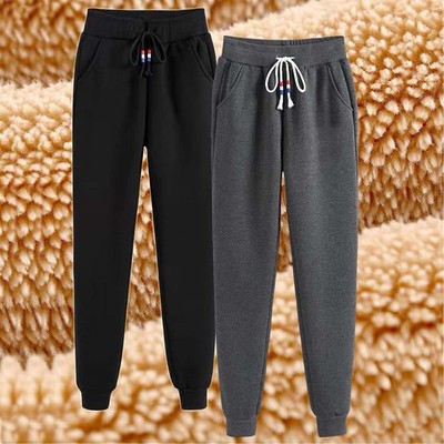 品牌羊羔绒裤子女2024