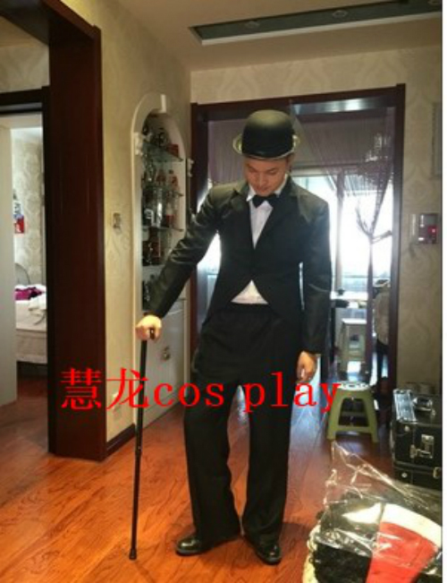电影卓别林演出服cos服装舞台服cosplay服装定做支持来图