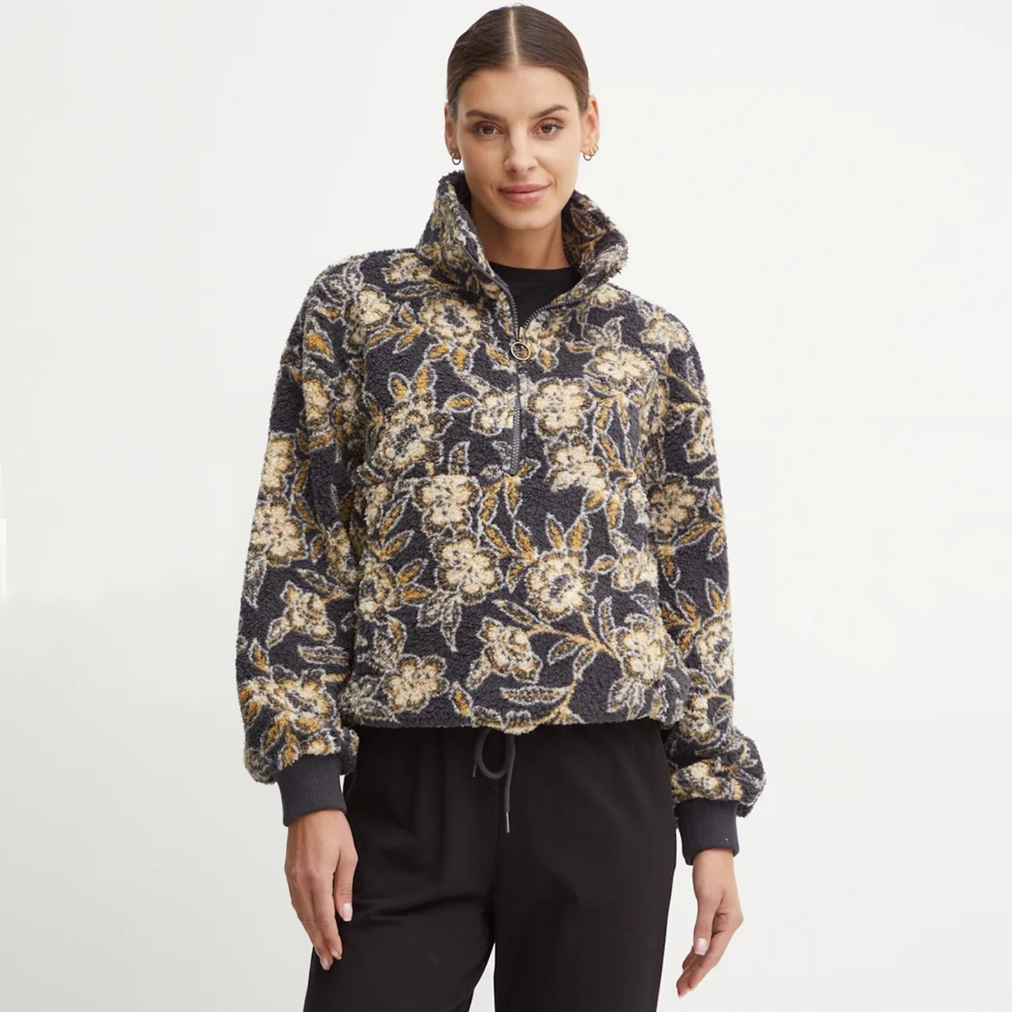 【超赞花朵】澳洲出口原单 秋冬新款 半拉链套头保暖卫衣外套 女