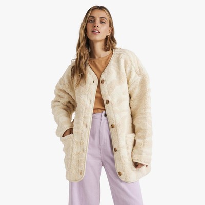 【仅此8件】澳洲出口原单 秋冬新款 单排扣羊羔毛保暖开衫外套 女