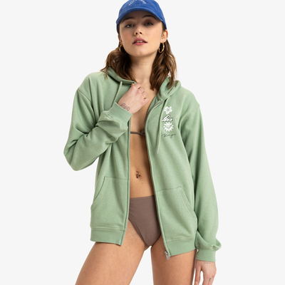 【百搭毛圈】澳洲出口原单 秋装新款 纯色百搭拉链连帽卫衣外套女