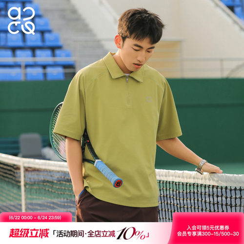 ACTUP2026夏短袖POLO衫男翻领