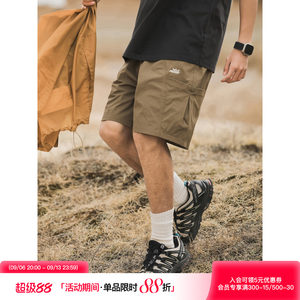 吕小虎新款刺绣大口袋工装短裤