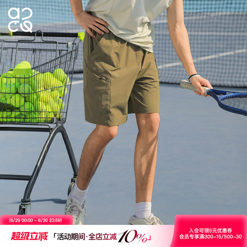 ACTUP夏季大口袋工装五分短裤