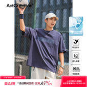 男士 运动凉感防晒T恤衫 夏季 吕小虎潮牌字母印花轻薄速干情侣短袖