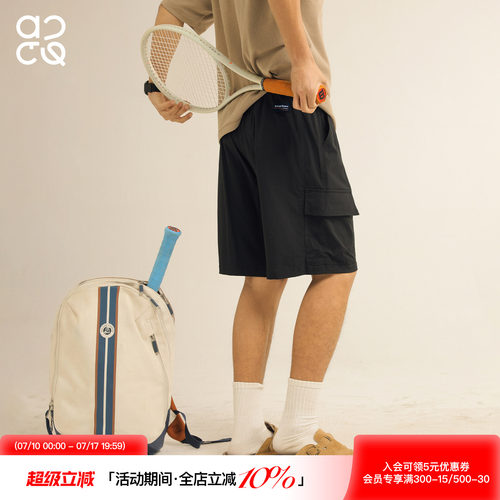 ACTUP夏季透气工装五分短裤男