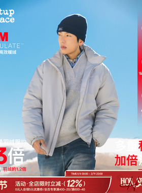 吕小虎ACTUP 2025冬季新雪丽棉服男士棉衣青少年美式保暖上衣外套