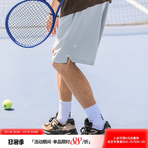 吕小虎美式透气立体反光烫画短裤