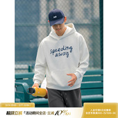 上衣休闲外套潮 字母刺绣连帽卫衣男宽松学生帽衫 吕小虎ACTUP 春季