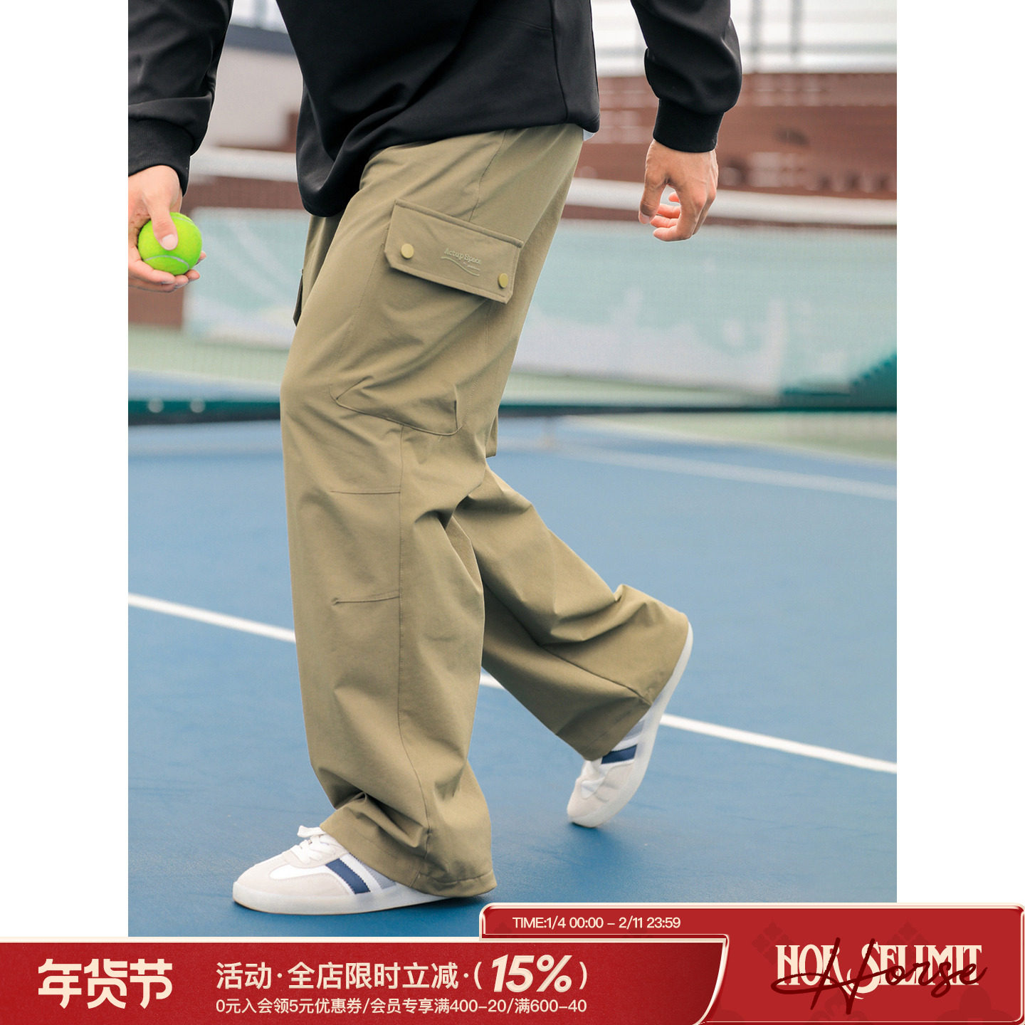 吕小虎ACTUP 美式复古情侣工装裤秋季男士户外宽松直筒休闲长裤潮,男装,休闲裤,淘宝优惠券,粉丝福利购,淘宝优惠卷