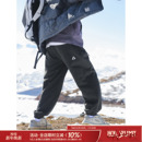 吕小虎冬季加绒加厚保暖卫裤男士潮牌松紧腰带宽松户外运动束脚裤