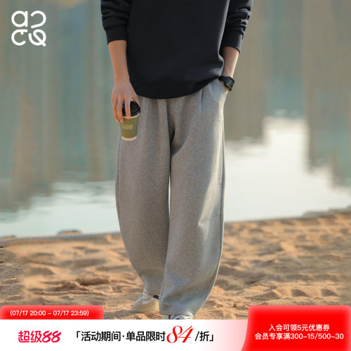 吕小虎ACTUP垂感阔腿美式卫裤