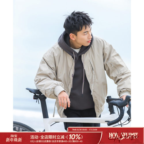 飞行员夹克棉服休闲棉袄夹棉外套