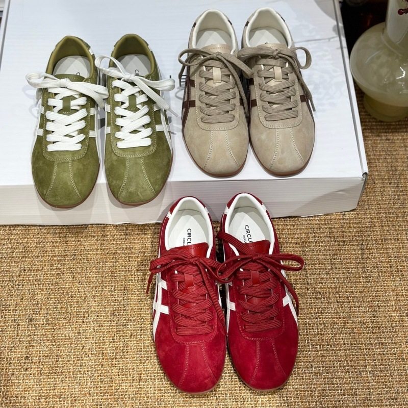 IG真皮复古软底阿甘德训鞋女春季新款平底休闲运动板鞋,女鞋,德训鞋,淘宝优惠券,粉丝福利购,淘宝优惠卷