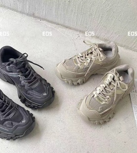 断码38 EOS韩版新款巴黎老爹鞋厚底增高小众运动休闲鞋潮2215