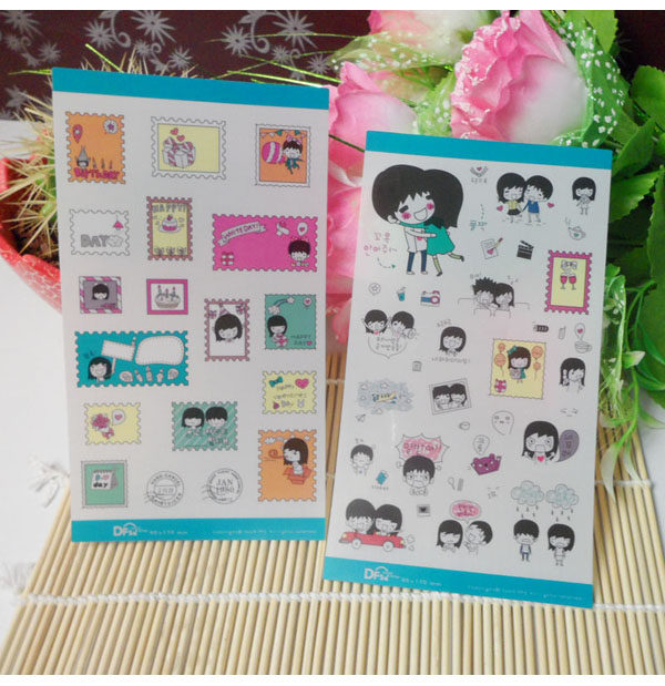 diy相册专用 韩国手工透明贴纸 甜甜蜜蜜 情侣贴纸（5张入）在类目 节庆用品/礼品, 创意礼品, 相册/相簿中 - 来自Buy2taobao.com提供专业的淘宝代购服务