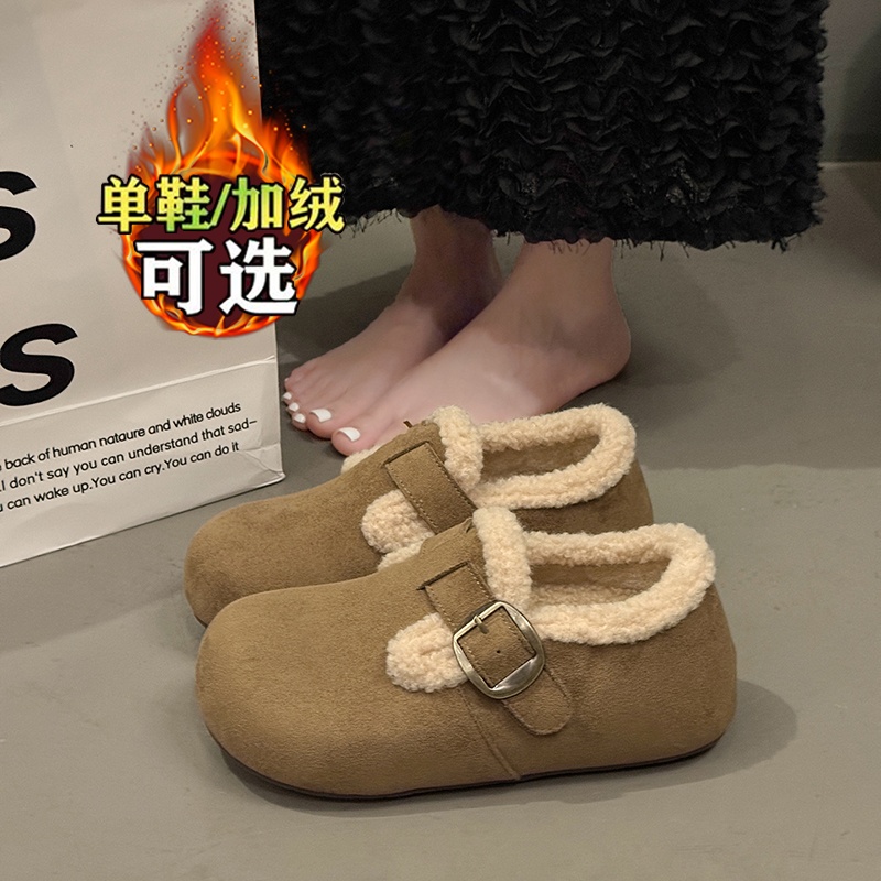 加绒加厚棉鞋厚底增高雪地靴