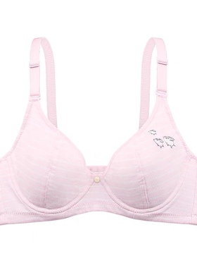 B罩杯百伶百俐少女文胸0166软钢圈全棉91118透气91102 0003 0034