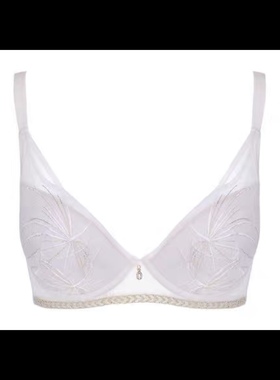 19依曼丽性感蕾丝透气文胸刺绣记忆钢圈聚拢调整薄棉围YB19604