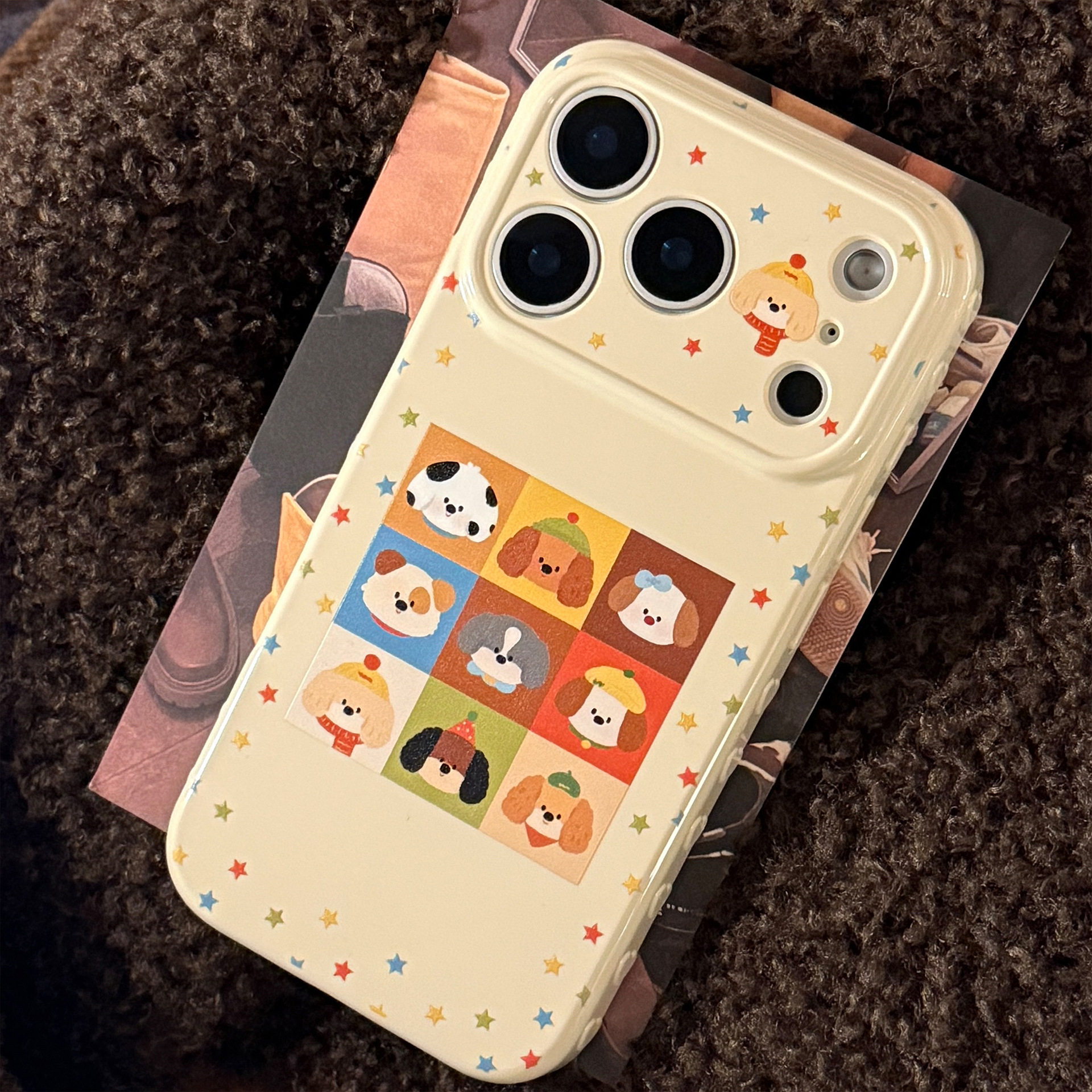 彩色星星九宫格插画适用苹果17promax手机壳iphone16趣味15防摔13,3C数码配件,手机屏幕总成,淘宝优惠券,粉丝福利购,淘宝优惠卷