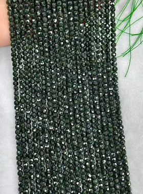 2mm绿砂石方糖散珠流苏diy串珠手工人工石绿沙星空锁骨链眼镜链