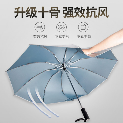 德国式全自动超大号二折汽车伞汽车用遮阳反向雨伞女折叠晴雨两用