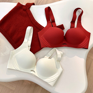 95d杯 36c38c40c42 无痕内衣大胸显小胸罩大码 胖mm无钢圈文胸套装