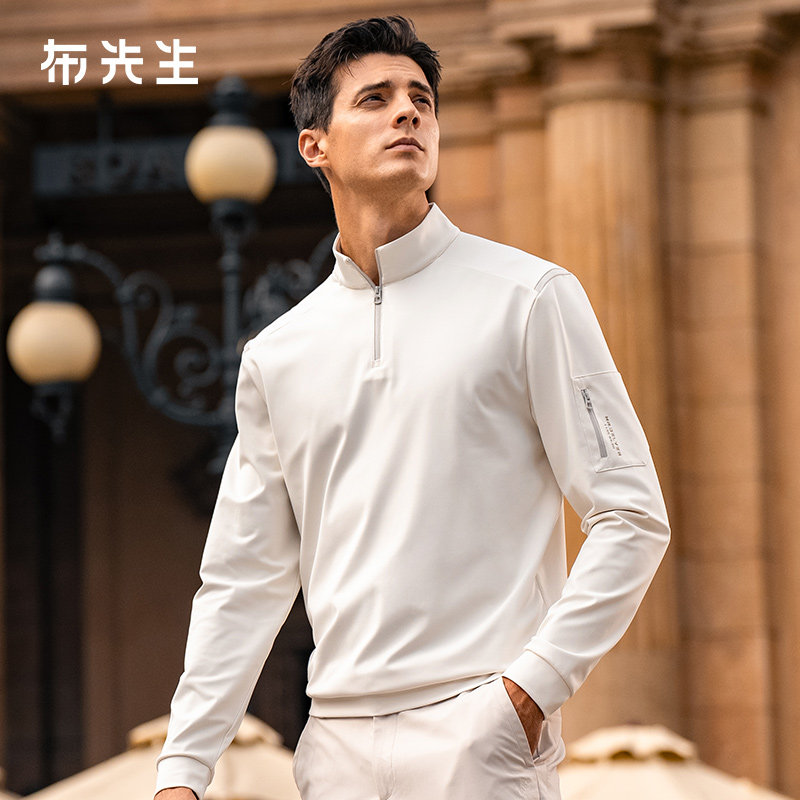 MrBu布先生轻商务立领男T恤图片