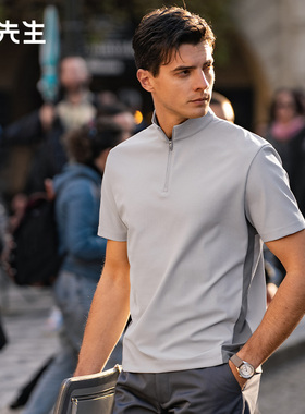 MrBu布先生运动机能风设计功能T男2025春夏凉爽弹力短袖AT16069